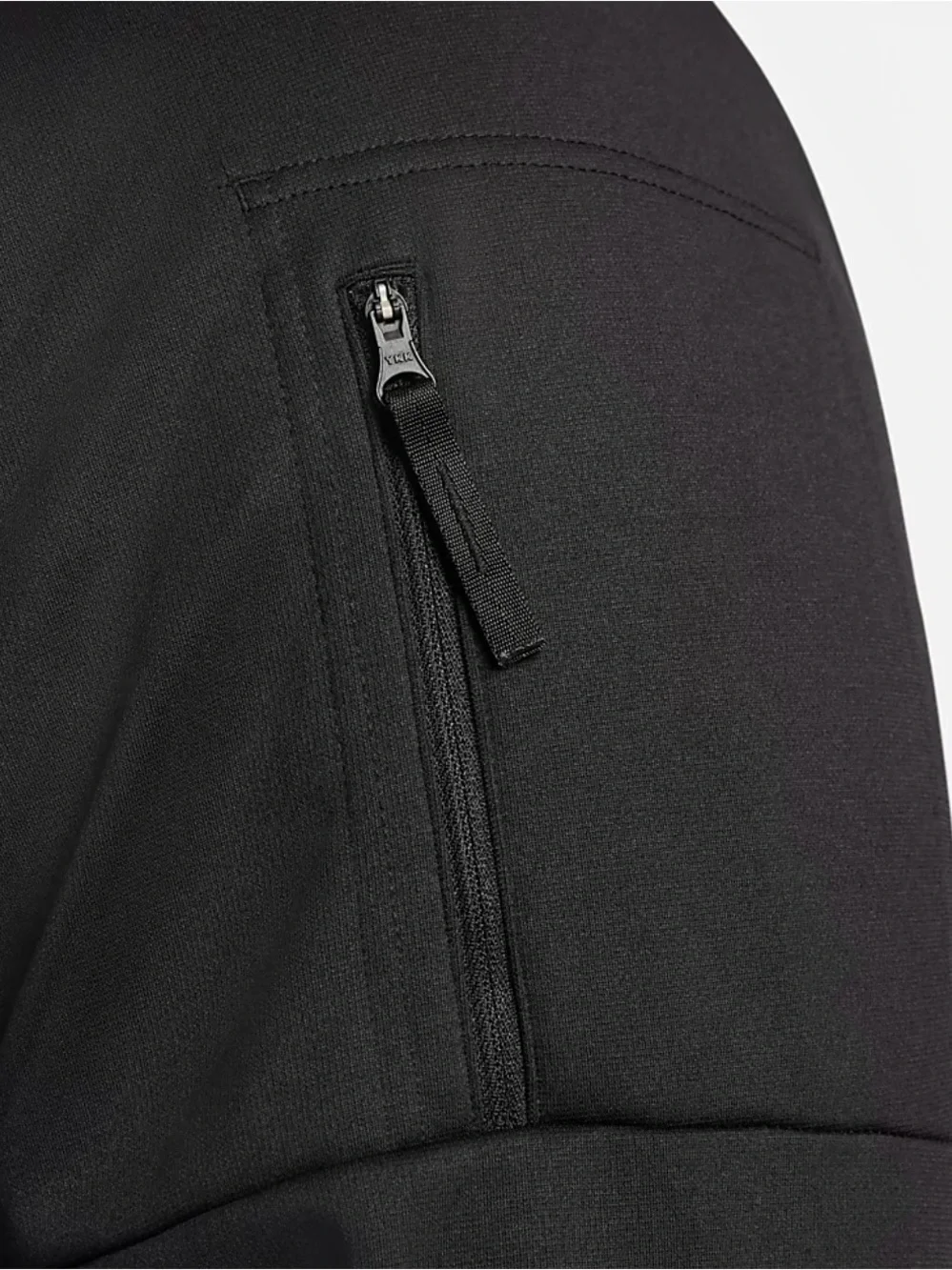 Nike Men’s Black Performance Pullover Hoodie with White Swoosh